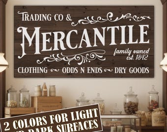 Mercantile SVG, PNG, Mercantile Sign Svg Files for Cricut, Sublimation Designs, Vintage Mercantile Png, Vintage Western Svg, Western Png