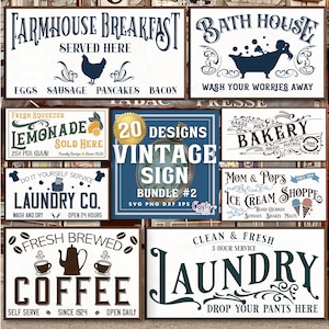 Farmhouse Svg Bundle, Vintage Svg, Vintage Sign Svg, Farmhouse Sign Svg, Vintage Home Sign Svg, Home Svg, Antique Svg, Antique Sign Svg File