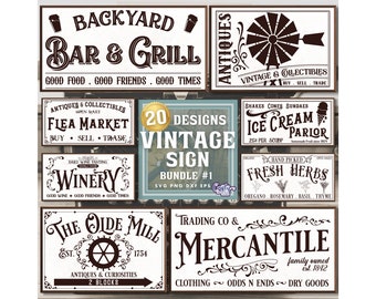 Bundle Svg ferme, fichiers Svg de signe de ferme, Svg vintage, Svg de signe vintage, Svg de signe de barre, Svg de ferme, Svg de fleur, Svg de vin, Svg maison