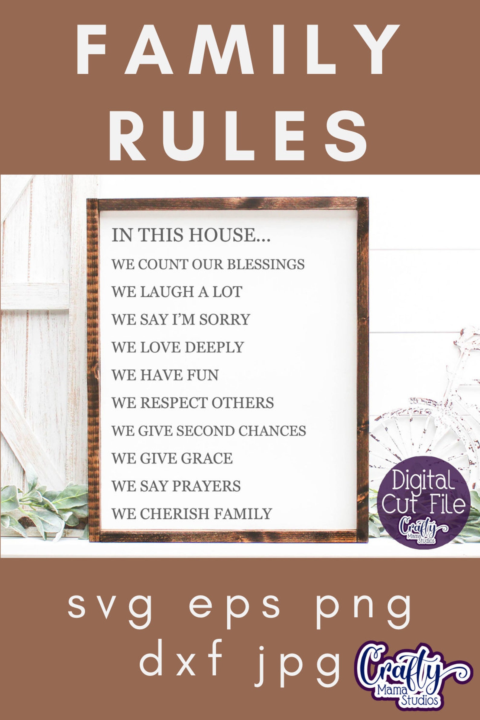 Download In This House Svg Family Rules Svg House Rules Cut File | Etsy