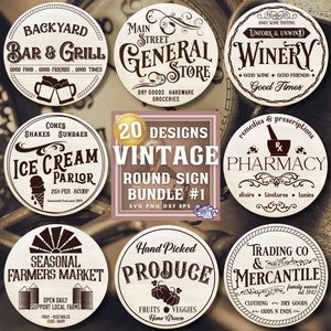 Farmhouse SVG Bundle, PNG, Farmhouse Door Hanger Svg, Antique Sign Svg, Farmhouse Svg, Door Sign Svg, Round Sign Svg, Farmhouse Round Svg