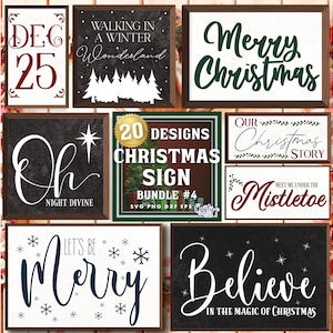 Farmhouse Christmas Svg Bundle, Christmas Sign Svg Bundle, Holiday Svg, Holiday Sign Svg, Merry Christmas Svg, Merry Christmas Sign Svg, Png