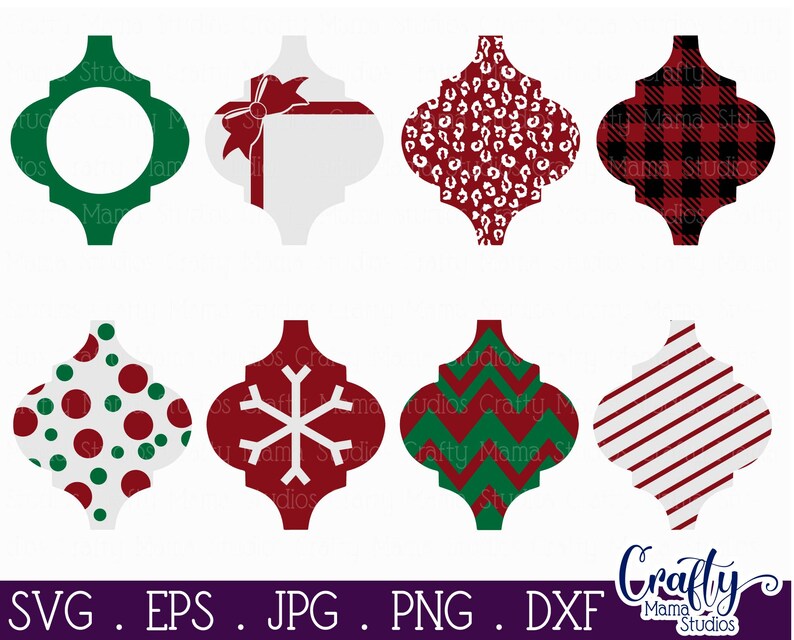Download Arabesque Tile Ornament Svg Christmas Svg Monogram Svg | Etsy