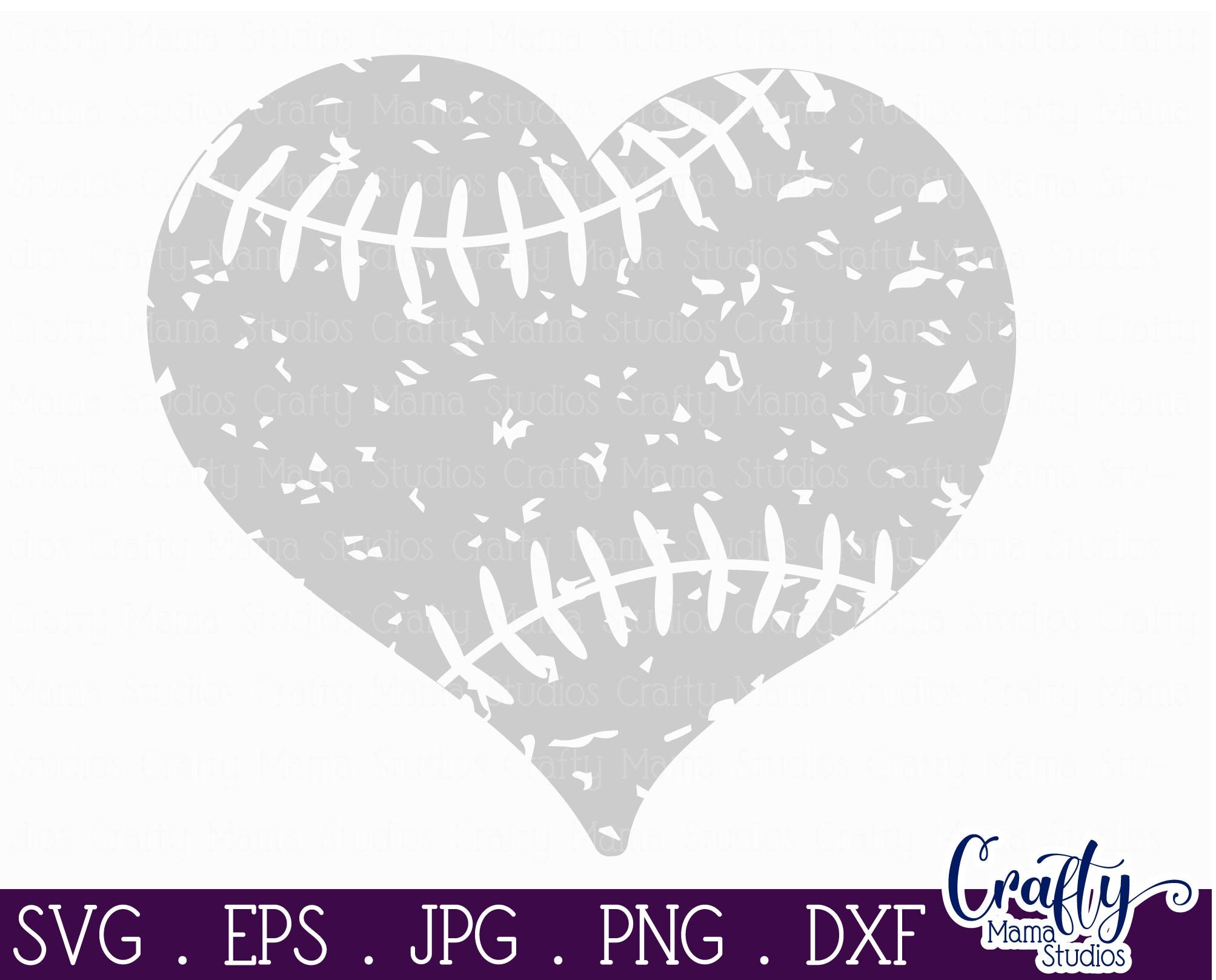Heart Baseball Svg Baseball Heart Shirt Svg Distressed Etsy