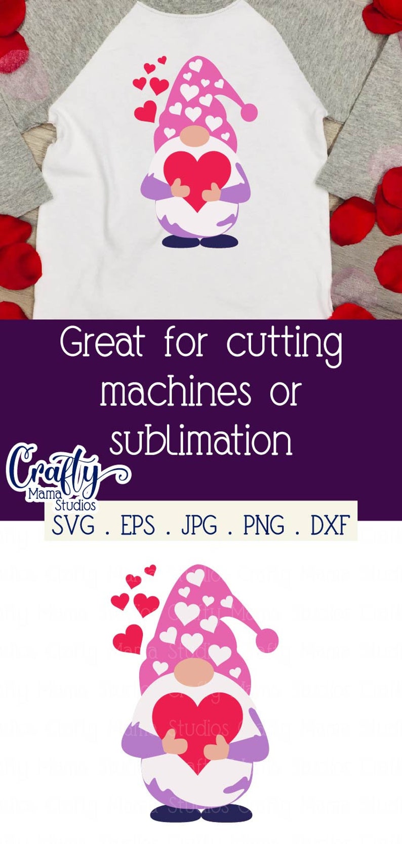 Download Valentine's Day SVG Gnome SVG Valentine Gnome Gnome | Etsy