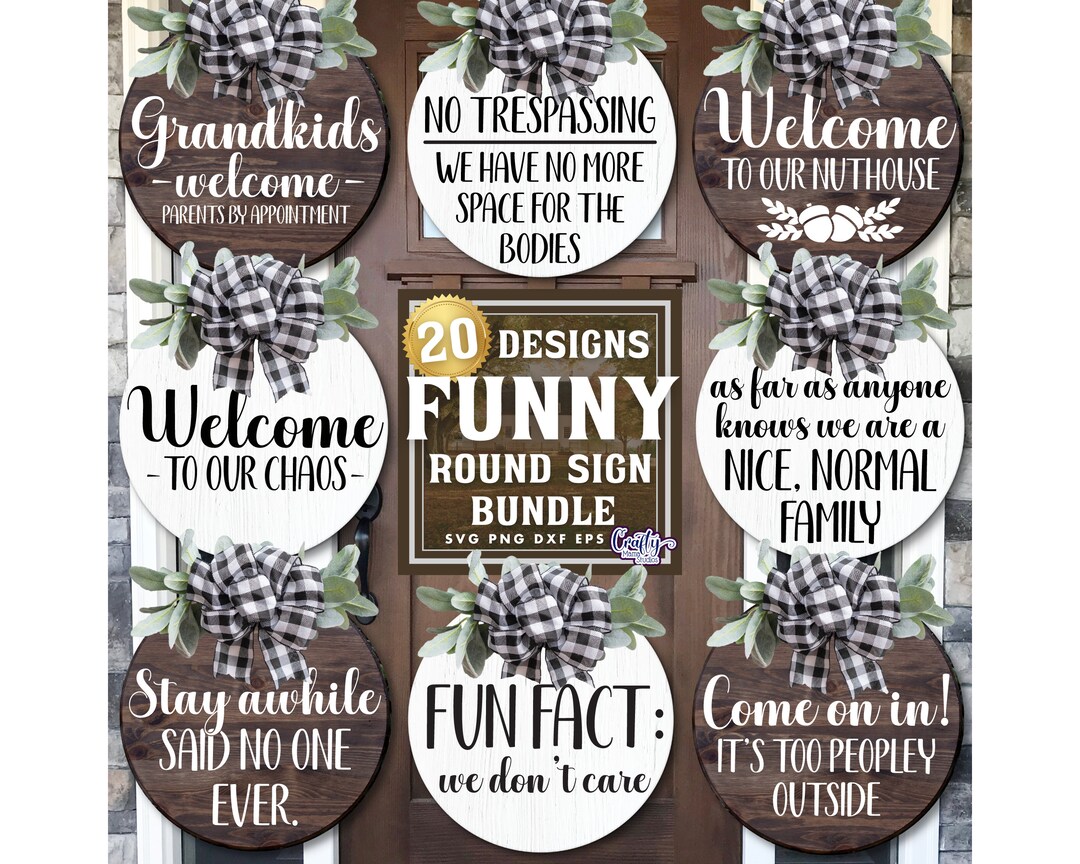 Funny Svg Bundle, Funny Svg, Funny Door Hanger Svg, Funny Sign