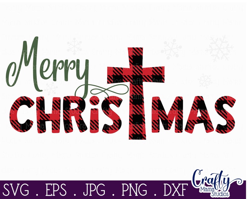 Download Merry Christmas SVG Buffalo Plaid Christmas SVG Merry ...