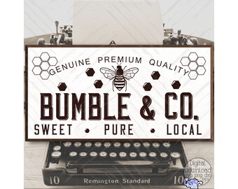 Honey Farm Svg, Honey Bee Svg, Bumble Bee, Farmhouse Svg, Farmhouse Sign Svg, Cricut Svg, Svg File for Cricut, Svg Design, Digital Download