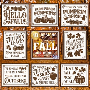 Farmhouse Fall SVG, PNG, Vintage Fall Svg, Farmhouse Fall Sign Svg Files, Autumn Svg, Pumpkin Svg, Fall Quotes Svg, Fall Decor Svg, Fall Png
