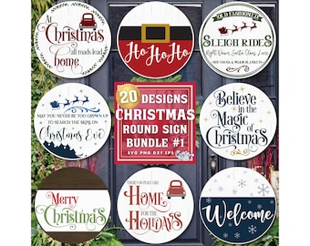 Merry Christmas SVG, PNG, Christmas Door Hanger Svg, Round Christmas Sign Svg, Christmas Door Sign Svg, Christmas Round Svg, Christmas Png