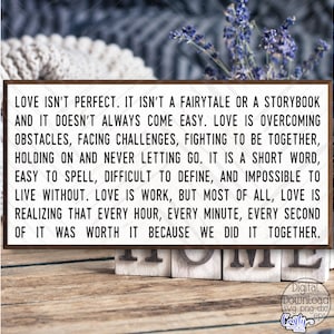 Love Isn&#39;t Perfect SVG, PNG, Farmhouse Svg, Farmhouse Sign Svg, Love Svg, Svg Files for Cricut, Digital Downloads, Love Png, Love Sign Svg