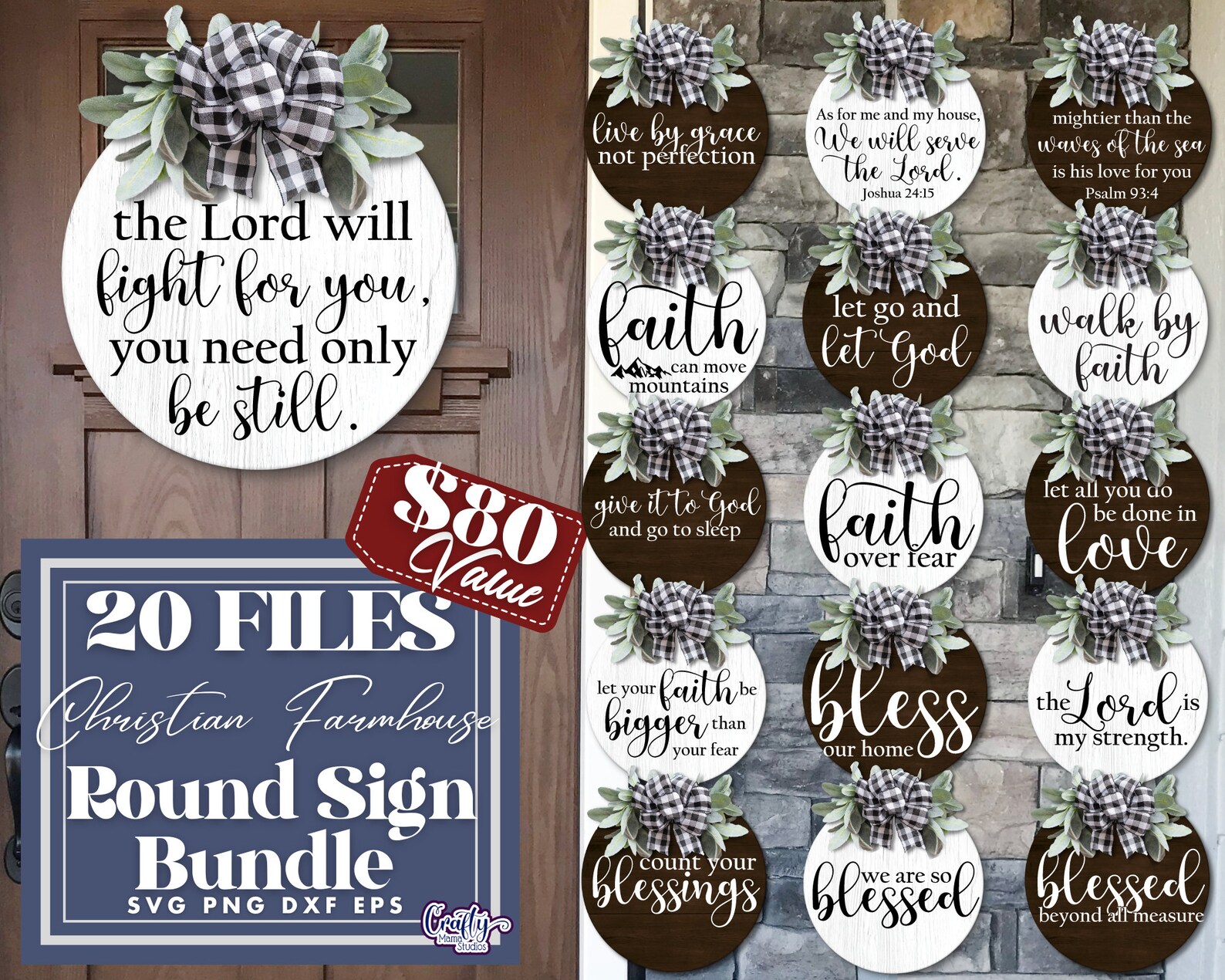 Christian Svg Bundle Christian Door Hanger Svg Religious Etsy