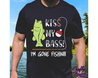 Funny Fishing Hat kiss My Bass Embroidered Fisherman Cap. 