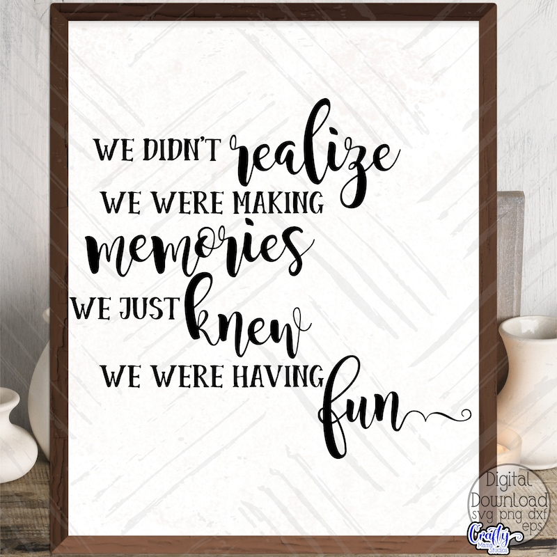 Making Memories Svg - Etsy