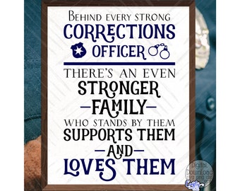 Corrections Officer Svg, Corrections Officer Sign Svg, Corrections Officer Family Svg, Corrections Officer Family Sign Svg Files for Cricut