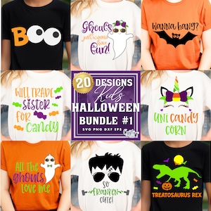 Kids Halloween SVG, PNG, Kids Halloween Shirt Svg File, Kids Halloween Bundle Svg, Kids Halloween T Shirt Bundle, Kids Halloween Png