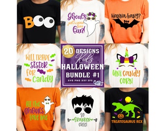 Kids Halloween SVG, PNG, Kids Halloween Shirt Svg File, Kids Halloween Bundle Svg, Kids Halloween T Shirt Bundle, Kids Halloween Png