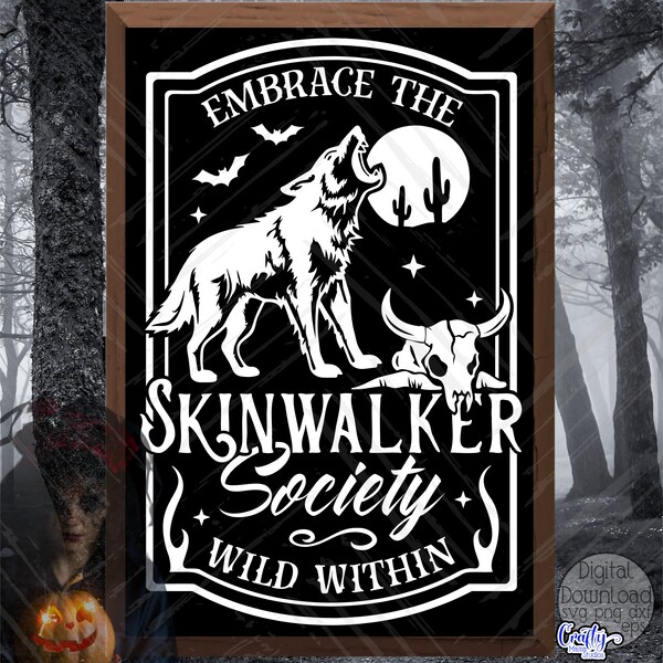 Skinwalker Svg Etsy