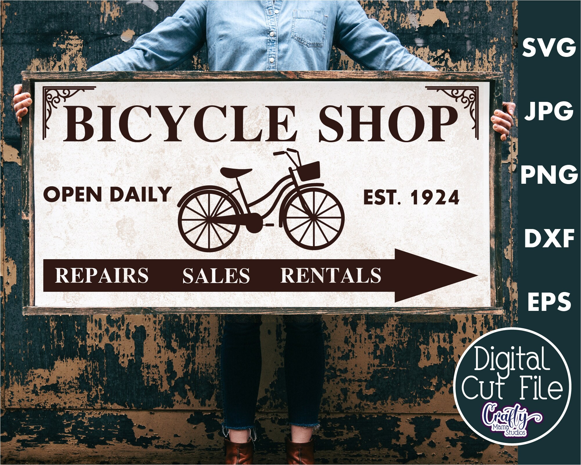 Bicycle Shop Svg Farmhouse Svg Home Svg Farmhouse Sign Svg Etsy
