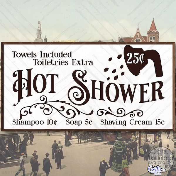 Hot Shower Svg, Farmhouse Svg, Bath Svg, Farmhouse Sign Svg, Svg Files for Cricut, Cricut Svg, Hot Shower Png, Cricut Svg, Digital Downloads
