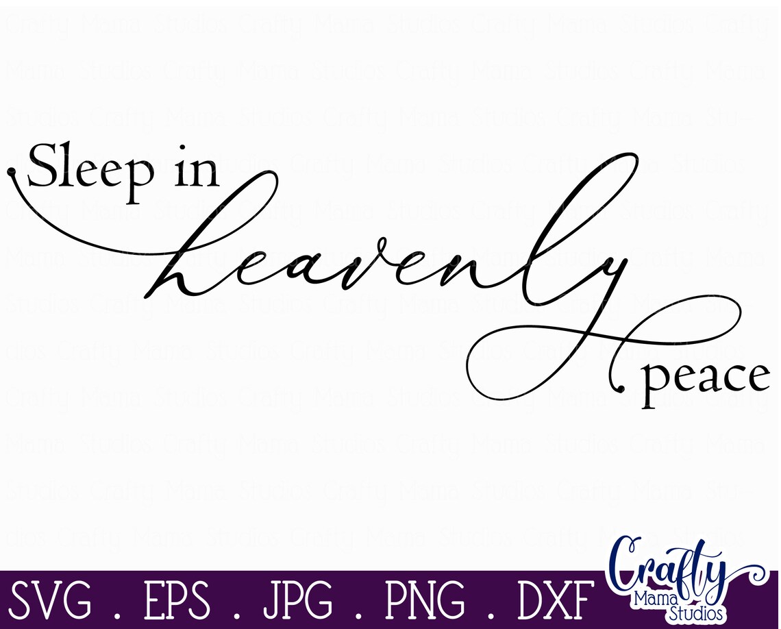Sleep in Heavenly Peace Svg Silent Night Merry Christmas Etsy