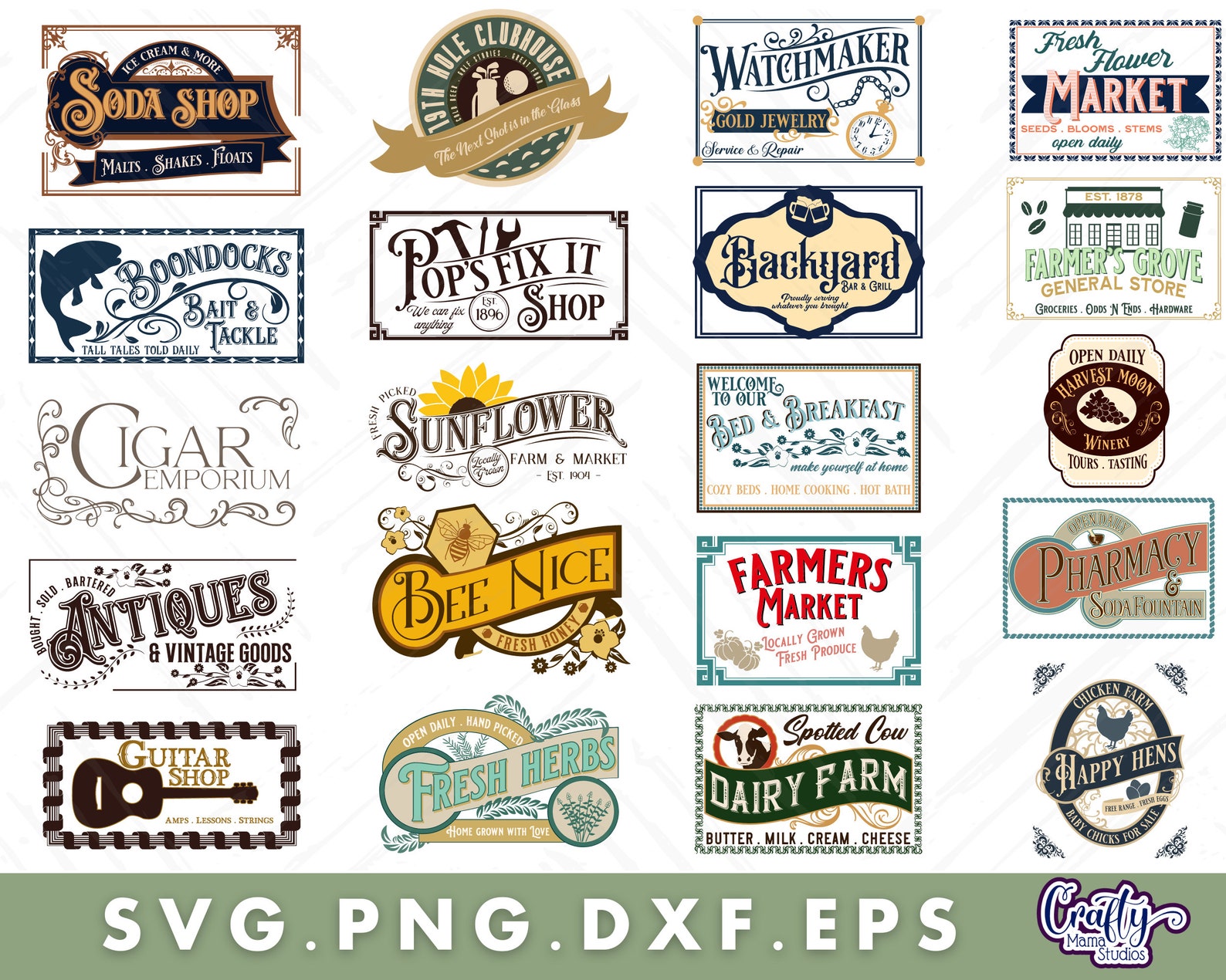 Farmhouse Svg Bundle, Farmhouse Sign Svg, Vintage Svg, Vintage Sign Svg ...