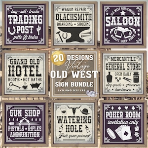 VIntage Western-Svg-Bundle, Vintage-Bauernhaus-Svg, Vintage Western-Zeichen-Svg, Wilder Westen-Svg, Wilder Westen-Zeichen-Svg, Western-Zitate-Svg, Png-Datei