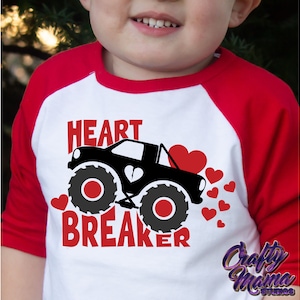 Herz brecher svg, junge Valentine svg, Valentinstag svg, Valentine Shirt svg, LKW-Valentinstag svg, Herzbrecher-Shirt svg, Monstertruck