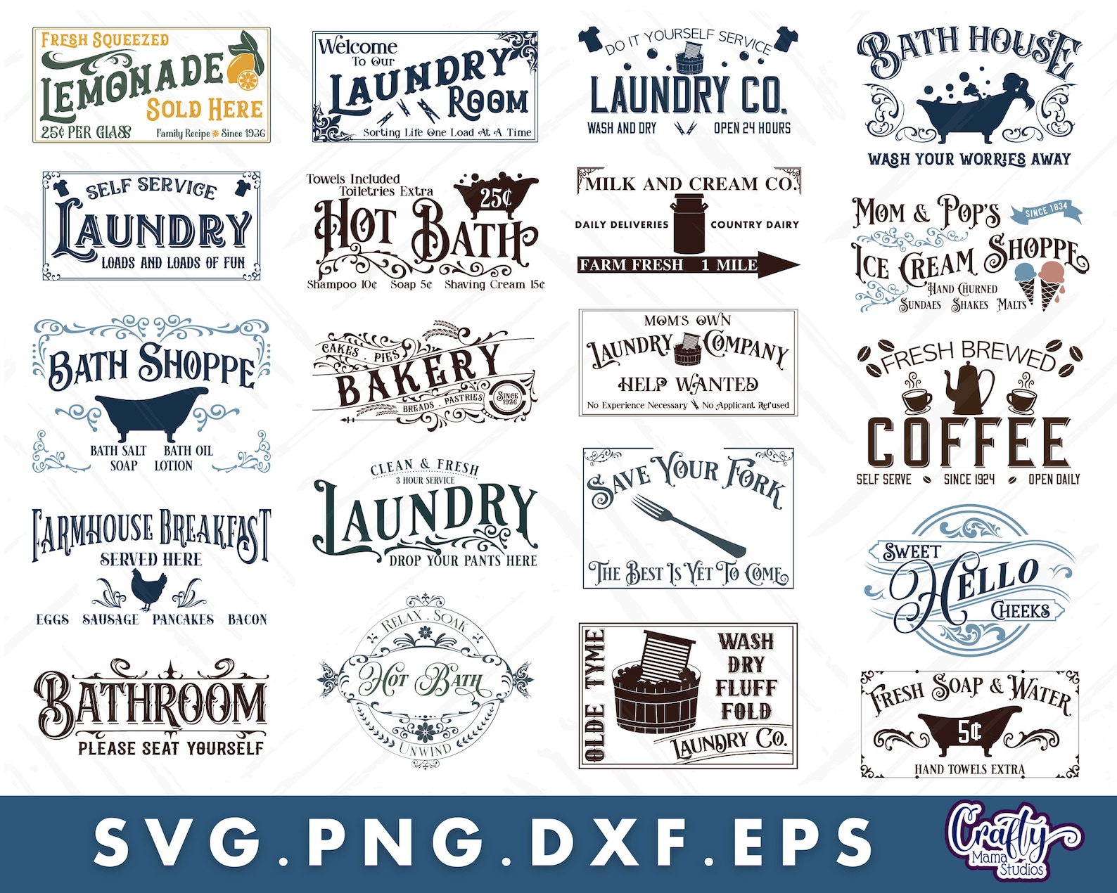 Farmhouse SVG Bundle, PNG, Vintage Svg, Vintage Sign Svg, Farmhouse ...