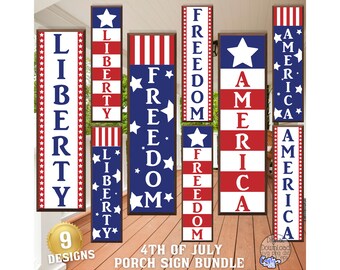 American Flag SVG, PNG, 4th of July Svg, Fourth of July Svg, 4th Of July Porch Sign Svg, Patriotic Vertical Porch Sign Svg, Patriotic Png