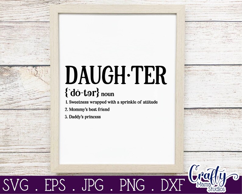 Download Fille Definition Svg Girl Child Funny Family Definition Svg | Etsy