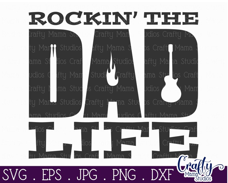 Download Dad Svg Fathers Day Svg Rockin Dad Svg Svg Png Eps Dxf | Etsy