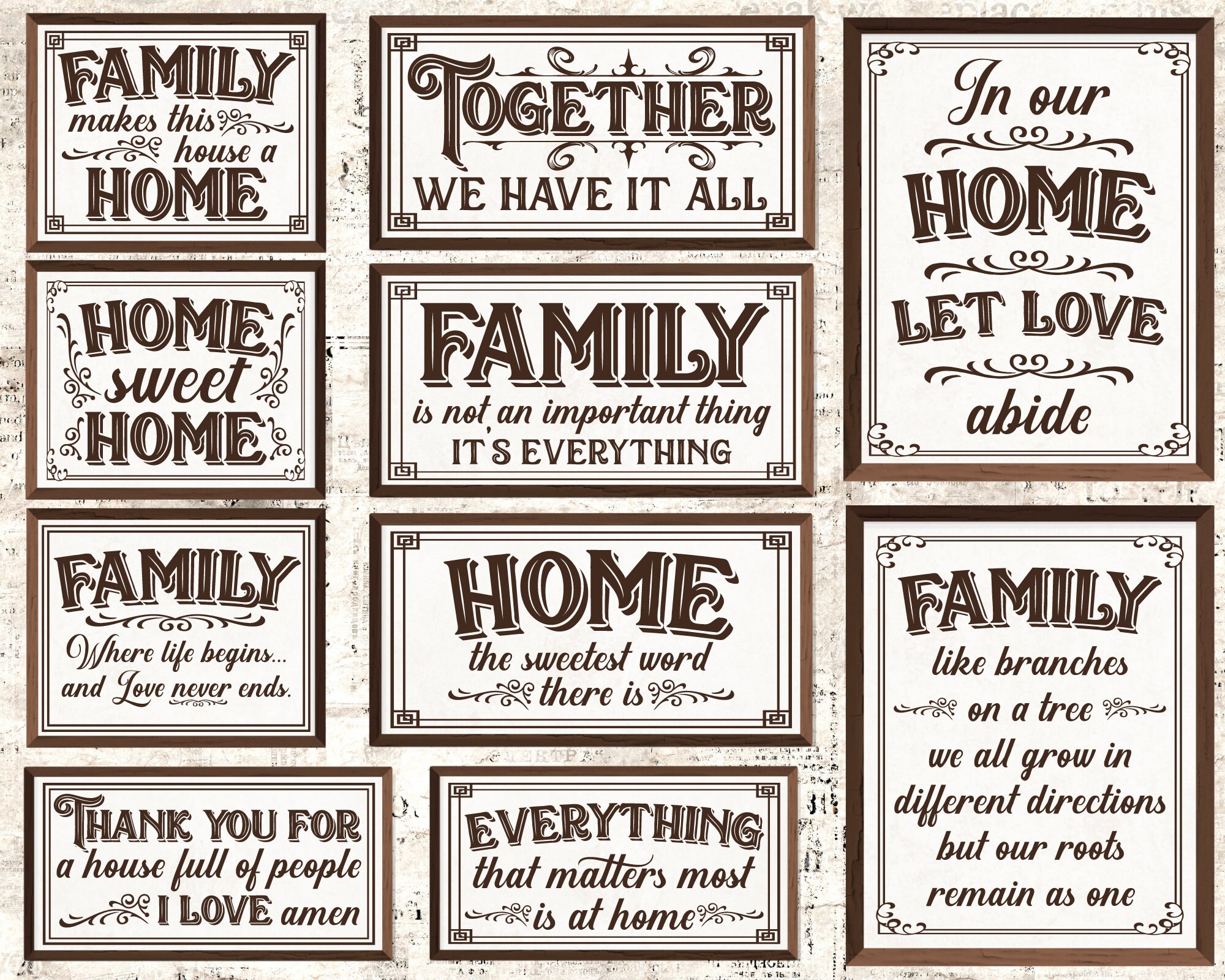 Farmhouse Svg Bundle Vintage Family Svg Home Svg Family - Etsy Canada