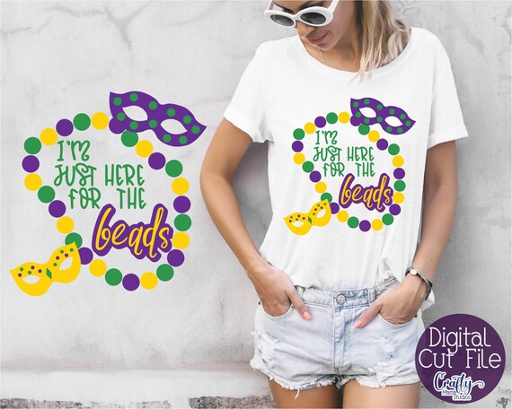 Mardi Gras SVG Mardi Gras Cut File Beads SVG Mardi Gras | Etsy