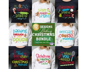 Dolci natalizi SVG, PNG, Natale SVG, Maglietta natalizia SVG, Pan di zenzero SVG, Pacchetto magliette natalizie, Natale Png, Maglietta natalizia Png