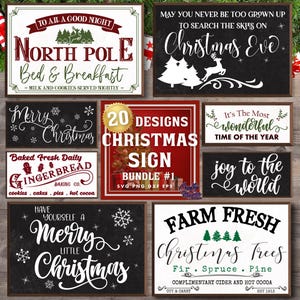 Christmas SVG, PNG, Farmhouse Christmas Sign Svg Bundle, Holiday Svg, Merry Christmas Svg Files, Christmas Quote Svg, Christmas Png File
