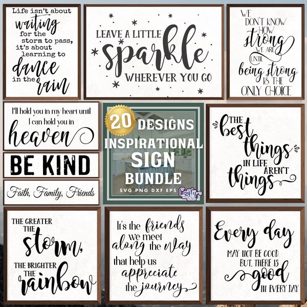 Inspirational Svg Bundle, Inspirational Quotes Svg, Inspirational Sign Svg, Farmhouse Svg, Motivational Svg Files, Inspirational Bundle Svg