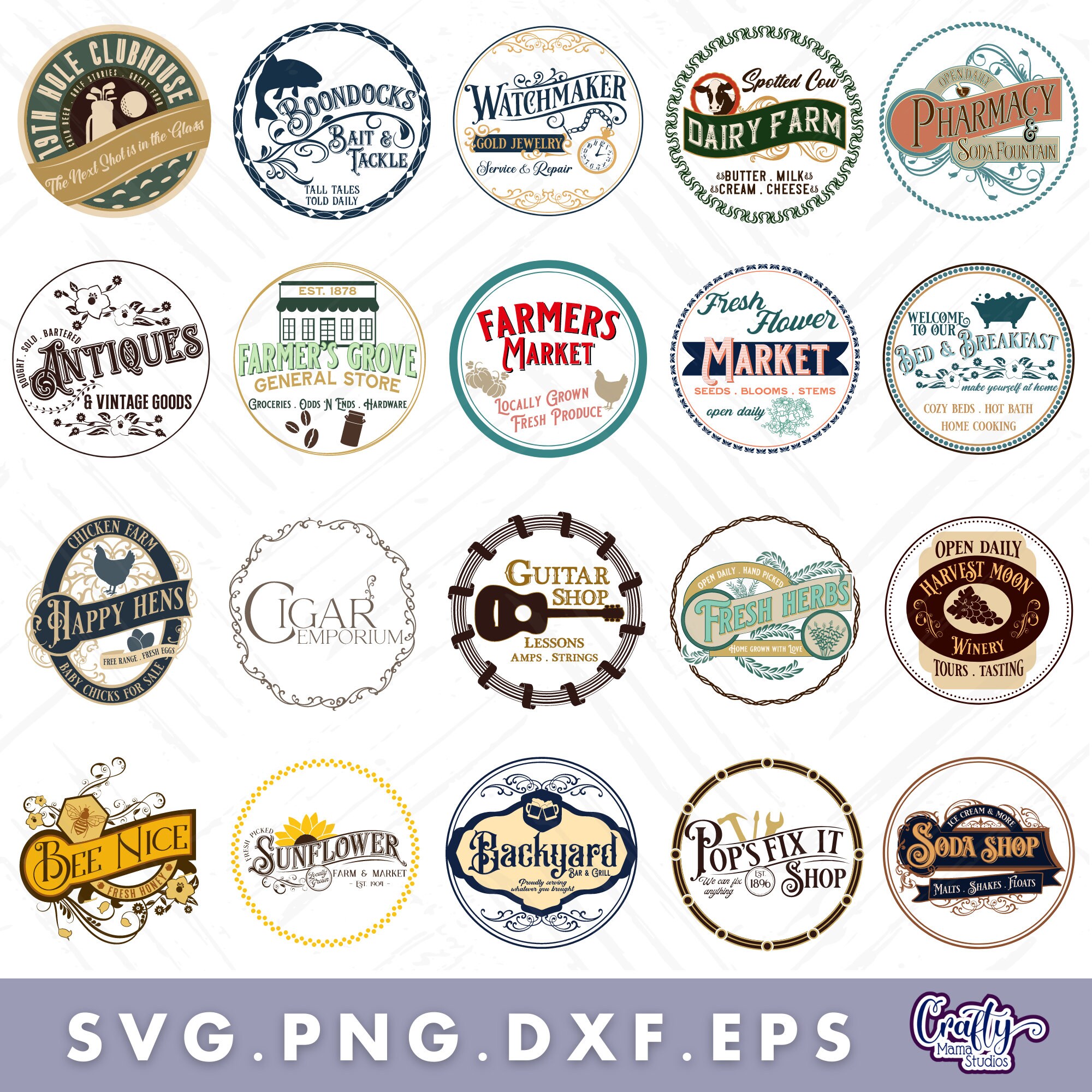 Vintage Farmhouse Svg Bundle, Farmhouse Door Hanger Svg, Farmhouse Sign ...