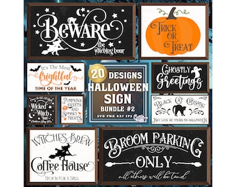 Farmhouse Halloween Svg Bundle, Vintage Halloween Svg, Halloween Sign Svg, Halloween Quotes Svg, Halloween Bundle, Halloween Decor Svg, Png