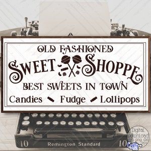 Sweet Shoppe SVG, Sweet Shoppe Logo SVG, Candy Shoppe, Farmhaus Logo, Farmhaus Logo, Cricut Datei, Cricut Datei, digitaler Download