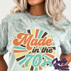 Made In The 70&#39;s Svg, Retro Svg, Hippie Svg, Svg Files for Cricut, Cricut Svg, Digital Downloads, Retro Png File, Svg Designs, Groovy Svg