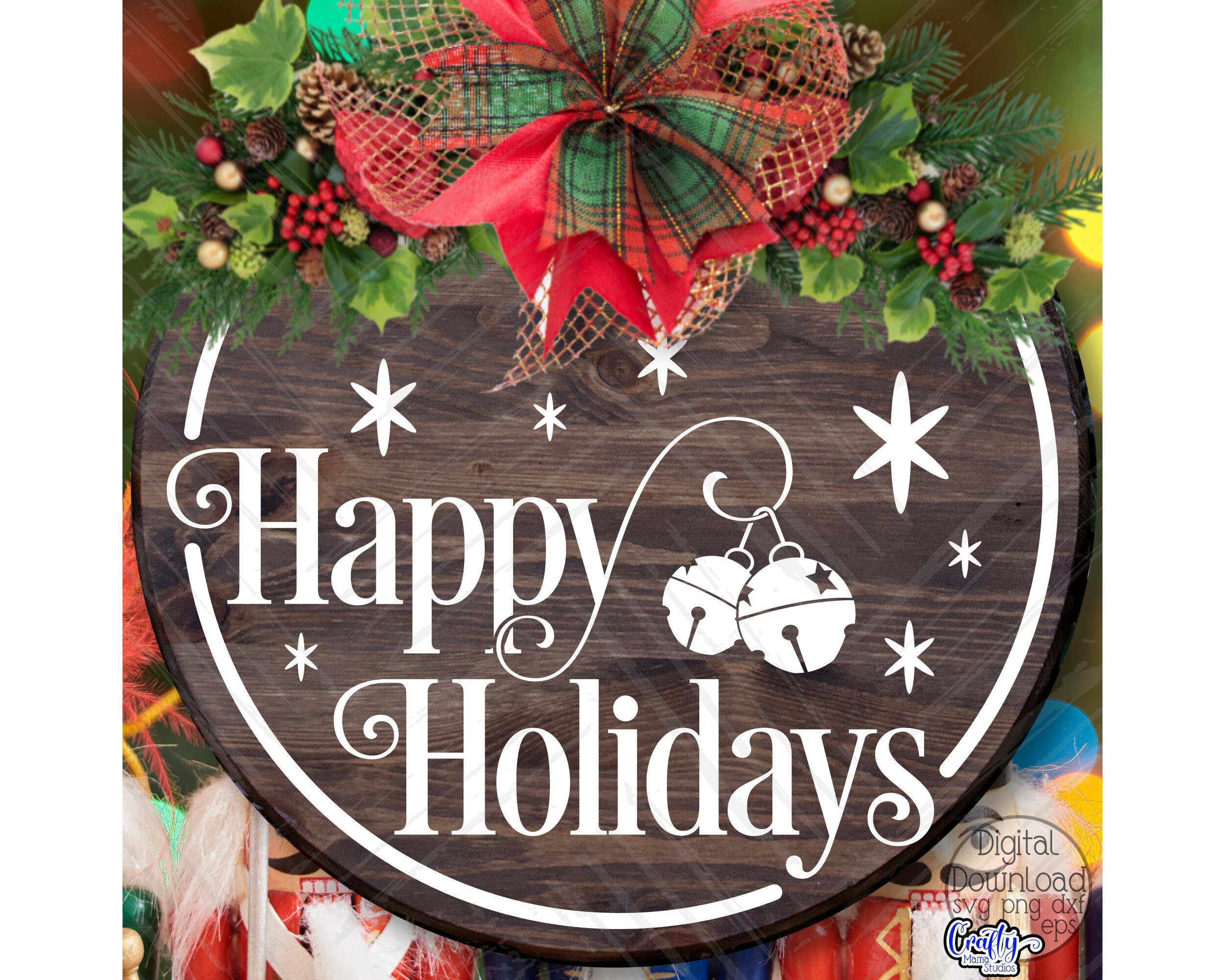 Happy Holidays SVG, PNG, Christmas Svg Files, Christmas Sign Svg