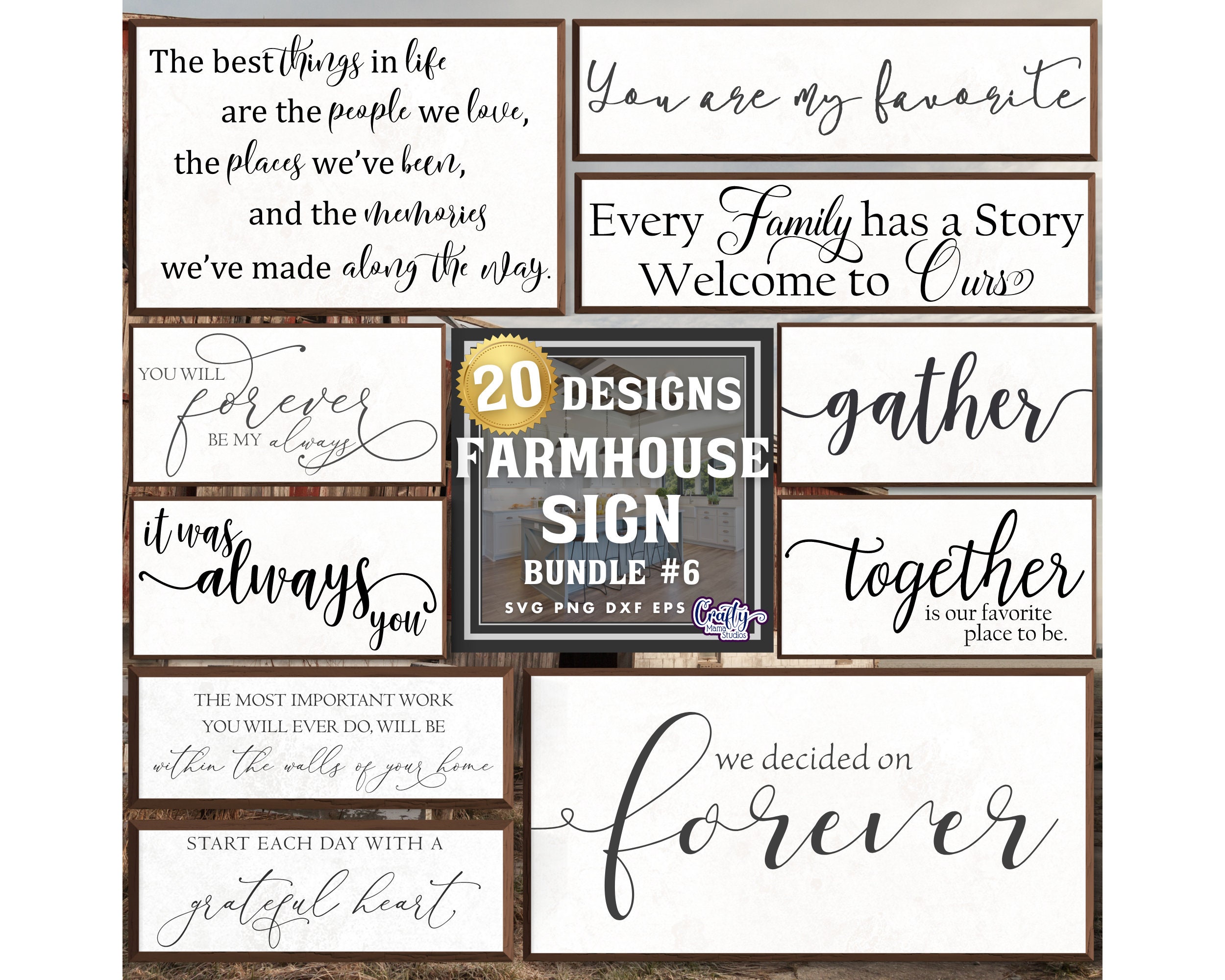 Farmhouse Svg Bundle, Farmhouse Sign Svg, Family Svg, Home Svg, Home ...