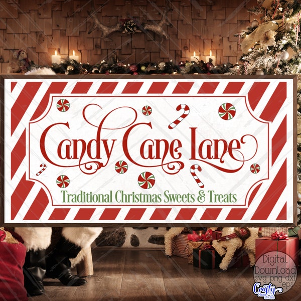 Candy Cane Lane Svg, Farmhouse Christmas Svg Files, Christmas Sign Svg Files, Candy Cane Svg, Candy Cane Sign Svg, Candy Cane Lane Sign Svg