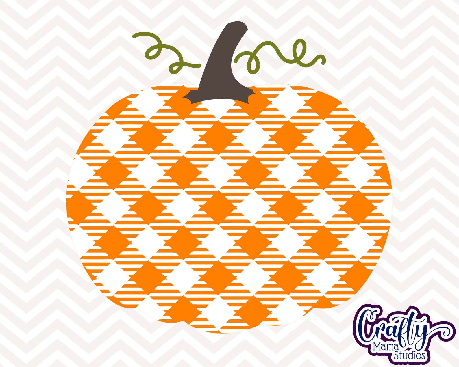 Buffalo Plaid Pumpkin Svg Fall Svg Halloween Svg | Etsy