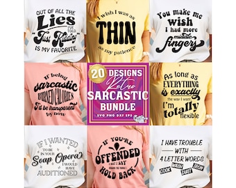 Retro Sarcastic Svg Bundle, Funny Svg Bundle, Funny Svg Files, Funny Shirt Svg, Funny Svg For Shirts, Sarcastic Bundle Svg, Funny Bundle Svg