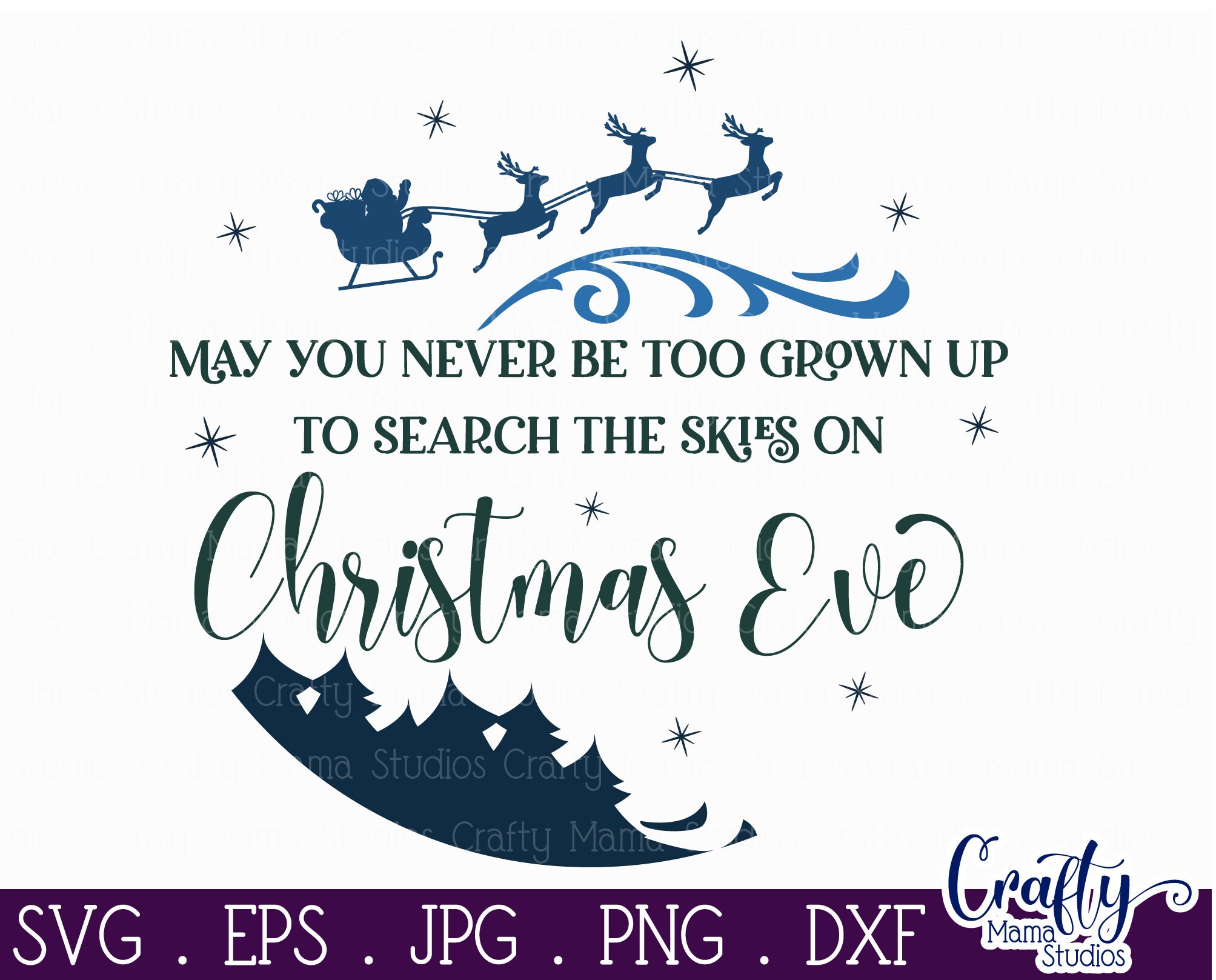 May You Never Be Too Grown up to Search the Skies on Christmas Etsy