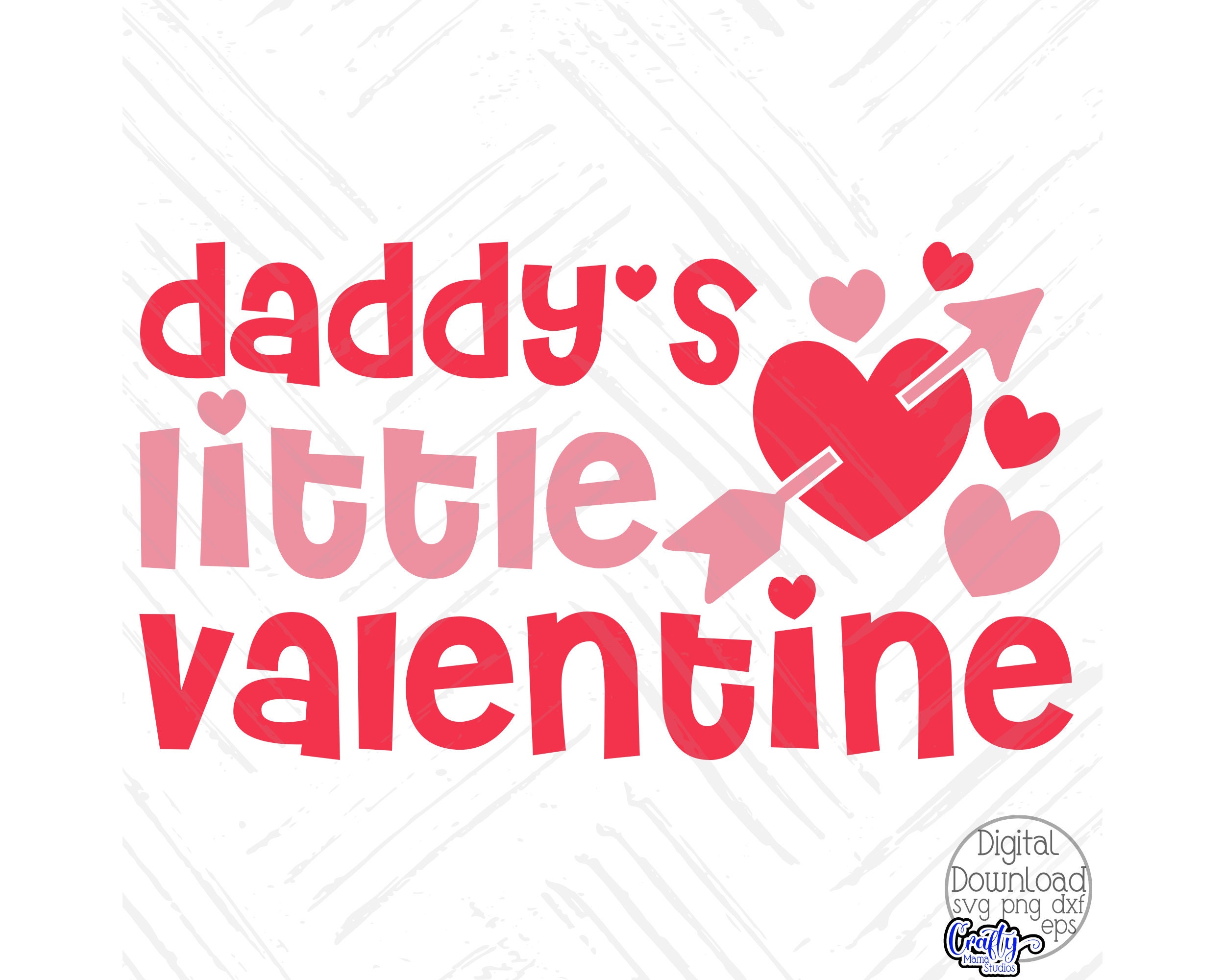 Daddy's Little Valentine Svg Kids Valentine Svg - Etsy