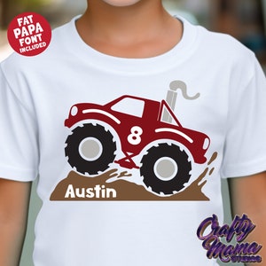 Monster Truck Plotterdatei, Monstertruck Geburtstagsdesign für Monstertruck, Monstertruck Geburtstagsshirt für Mama, Monstertruck Geburtstagsgeschenk, Monstertruck Geburtstagsgeschenk, Monstertruck Geburtstagsgeschenk, Monstertruck
