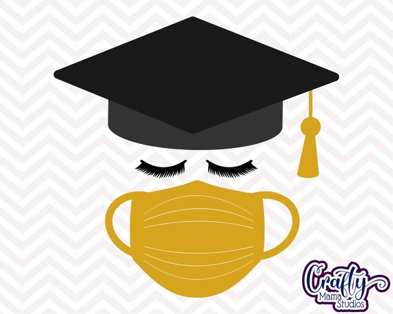 Download Graduation Mask Svg Grad Mask Mask Grad Svg Quarantine Mask Etsy